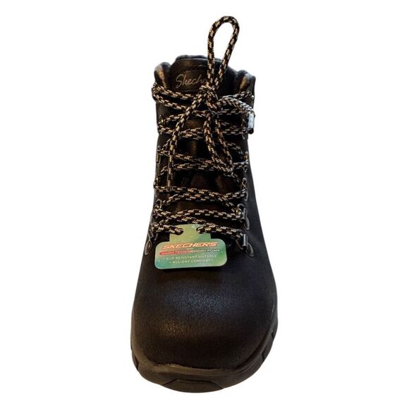 Skechers Women’s Synergy - Black Plaid Mood Ankle Boot Women’s Size 6 NWOB - Picture 5 of 9